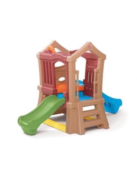 Ігровий будиночок з двома гірками Ігровий будиночок з двома гірками